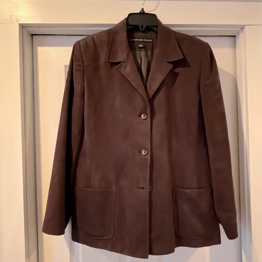 Microsuede ladies blazer size 10